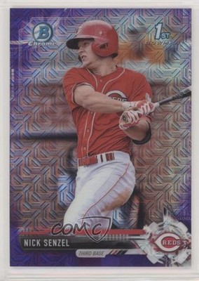 2017 Bowman Chrome Prospects Mega Box Purple Refractor 247/250 Nick Senzel 3y0