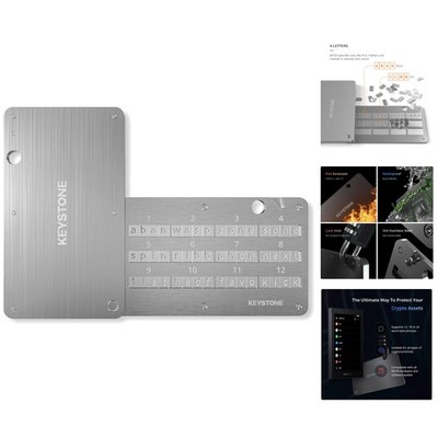 Durable Crypto Seed Storage Tablet - Complete Set with Anti-Tampering Features