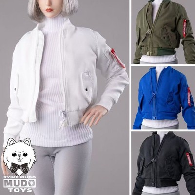 Mudo Toys CTC-010 1/6 Bomber Jacket Coat Clothing For 12'' Woman Figure Doll Body