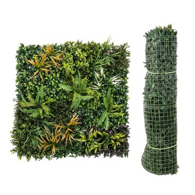 Graswand-Paneele, 100 x 100 cm künstliche Graswand mit Verbindungsbindern
