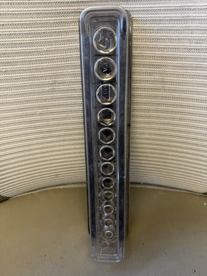 #ad #ad Snap on 12pc Metric Socket Set 8mm 19mm W Magnetic Tray PAKLD085 Hardly Used $189.00