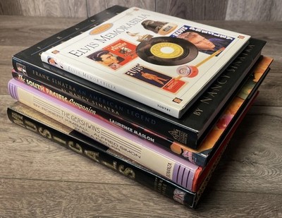 Huge Coffee Table Music Book Lot 5 Sinatra Elvis Gershwin Broadway Musicals HBDJ
