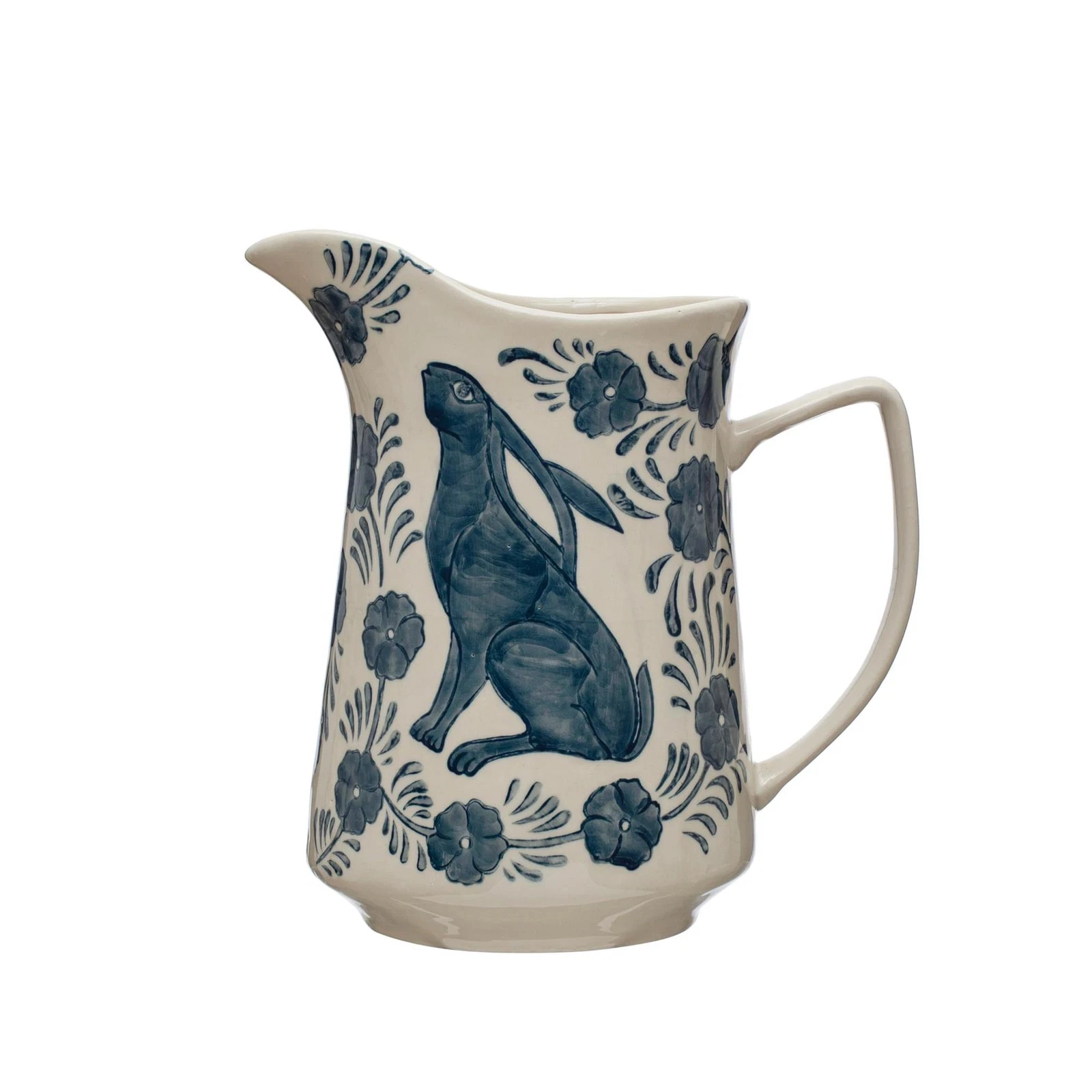 Creative Co-Op Stoneware Pitcher - Thumbnail 3