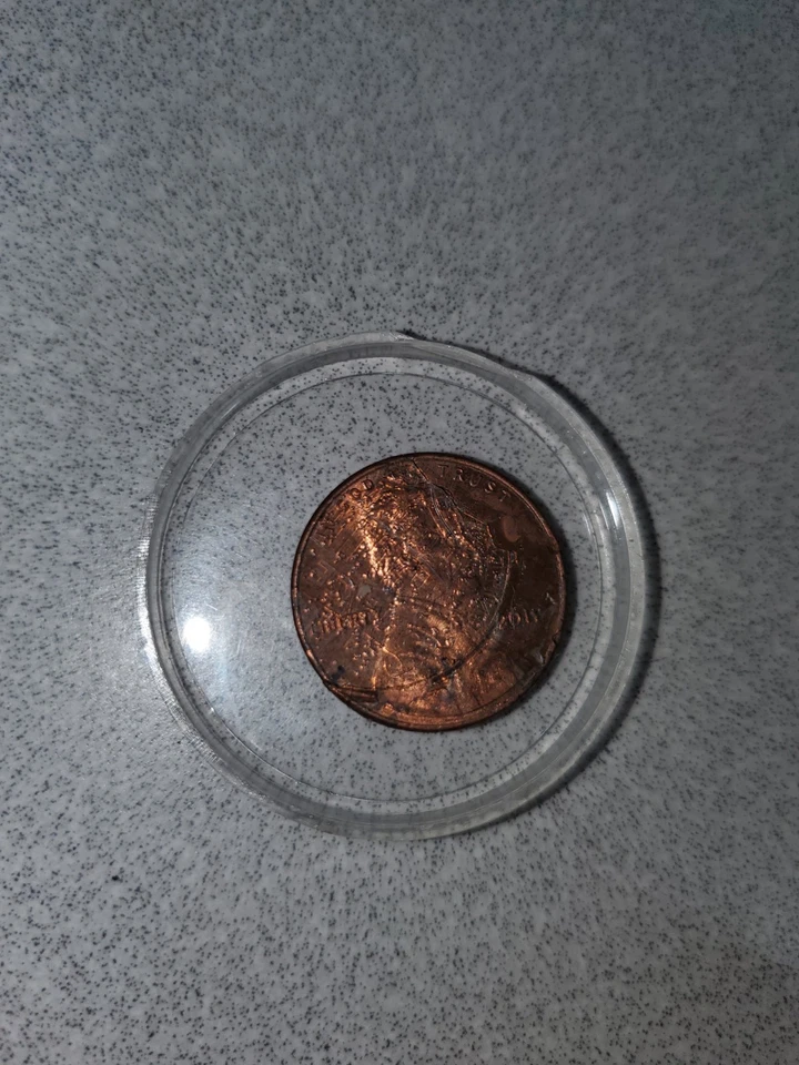 Carimbo de erro, escudo duplo golpe Lincoln 2012 centavo *SUPER RARO* - Imagem 2 de 4