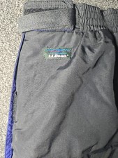 LL Bean Kids' Cold Buster Snow Pants Boys size 8 Black Ski Snowboard Outdoors