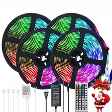 66ft LED Strip Lights RGB Color Changing Room TV Bar Tape Light Remote Control