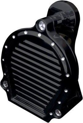 Covingtons Billet Aluminum Horn - Dimpled - Black Motorcycle Street Bike C1141-B