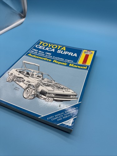 Haynes Toyota Celica Supra 1982-1986 Repair Manual 5M-GE DOHC Engine 1139
