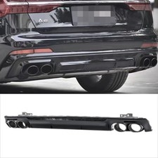 Passt für Audi A6 C8 4A Spoiler Set hinten Diffusor Tuning Blenden Heckdiffusor