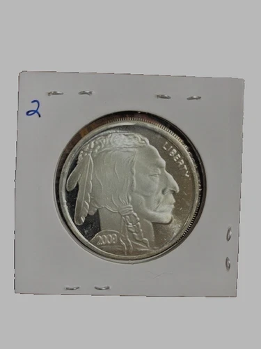 .999 1 oz silver round buffalo