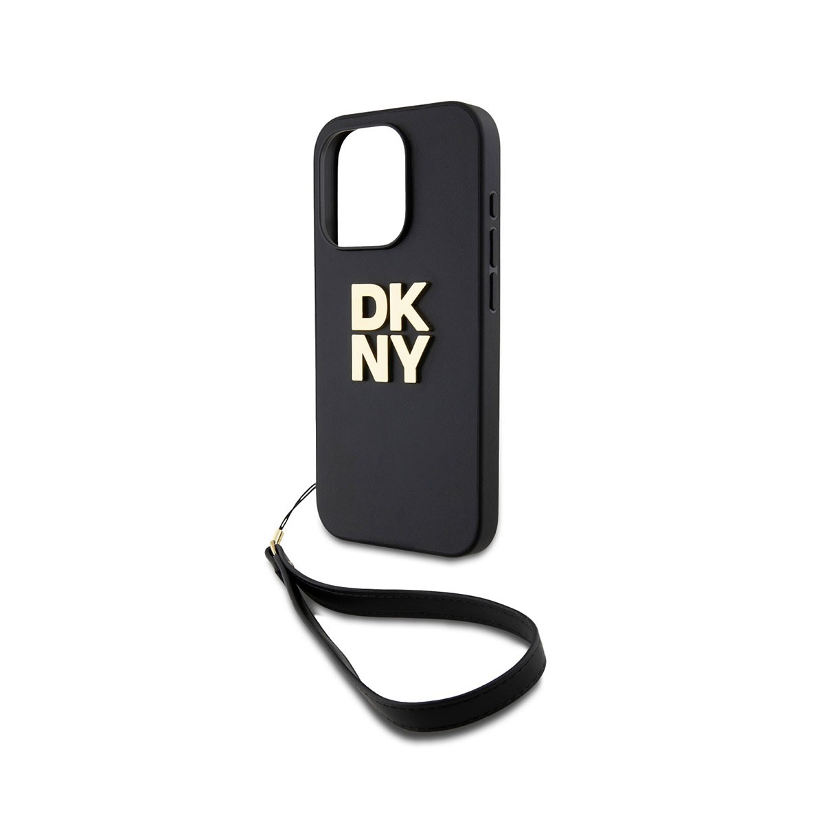 Coque iPhone 15 Pro DKNY chic avec logo métallisé et sangle intégrée - 4