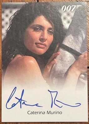 2009 RITTENHOUSE JAMES BOND ARCHIVES AUTOGRAPHS CATERINA MURINO Full Bleed MINT!