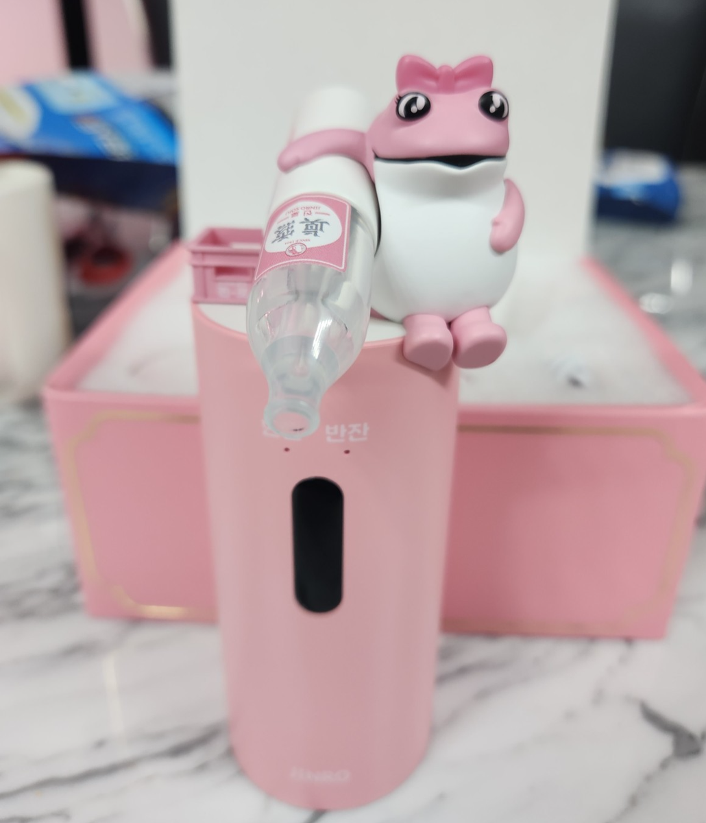 しょこぴょん 2/5 dweセット genuine Hite JINRO Korea Soju Dispenser Frog + Soju Shot Glass 2ea