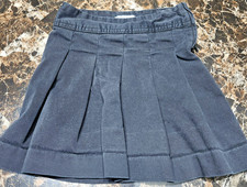 The Children's Place Girls Black Pleated School Uniform Skort Size 5 Slim 5S
