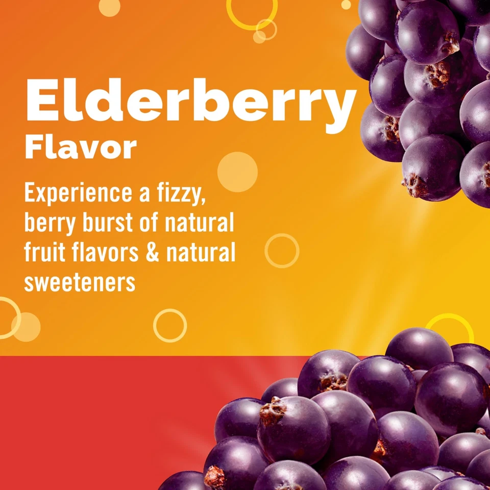 Elderberry Fizzy Drink Mix, Elderberry Immune Support, Natural Flavors, With ... - Image 3 of 4