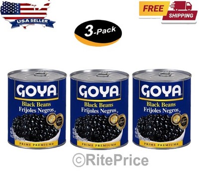 Goya Foods Black Beans, Frijoles Negros 29 Ounce(3 Pack) - New - Free Shipping
