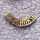 Lothians & Border Horse (Yeomanry) Brass Shoulder Title. Worn by 2nd. Battn. WW2