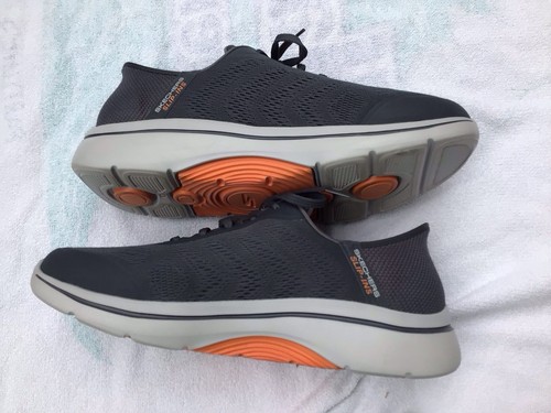 Skechers Men’s Slip-Ins GO WALK Flex Hands Up Shoes Grey Size 12, NEW. - 第 8/11 張圖片
