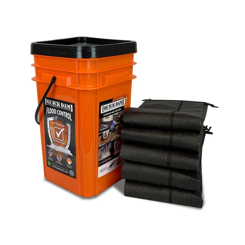 Kit de inundaciรณn Grab & Go incluye barreras de inundaciรณn de 5-10 pies en cubo-