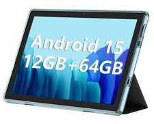 10.1 Inch Tablet, Android 15 Tablets 12GB 4 8 RAM / 64GB ROM / 1TB SD Card Expa