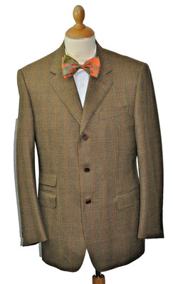 CANALI SAKKO italienischer Blazer Gr.48 S BRAUNGRÜNTON EDEL ! DESIGNER-BLAZER