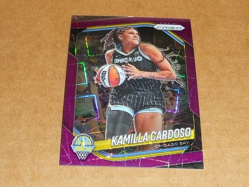 2025 Panini Prizm WNBA KAMILLA CARDOSO PURPLE VELOCITY PRIZM SKY 15/59 #89