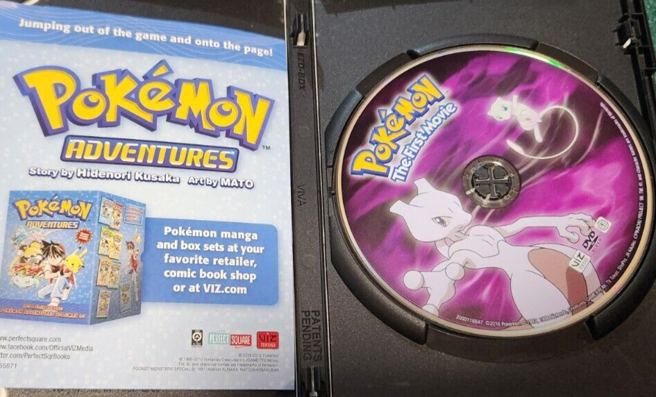 1998 POKEMON THE FIRST MOVIE DVD 16x9 English Subtitles Viz Media
