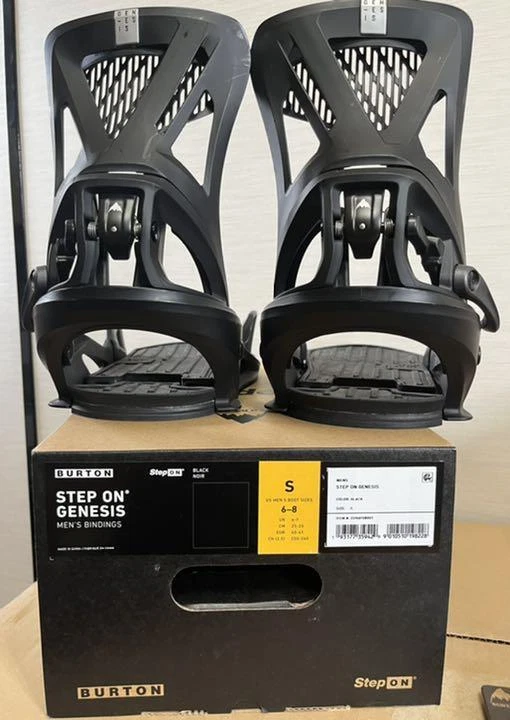 Burton Step On Genesis Re:Flex Snowboard Bindings Size S Black Color
