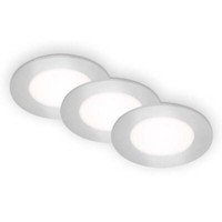 Briloner Led Einbauleuchten 3Er-Set Chrom-Matt 3Xled/3W