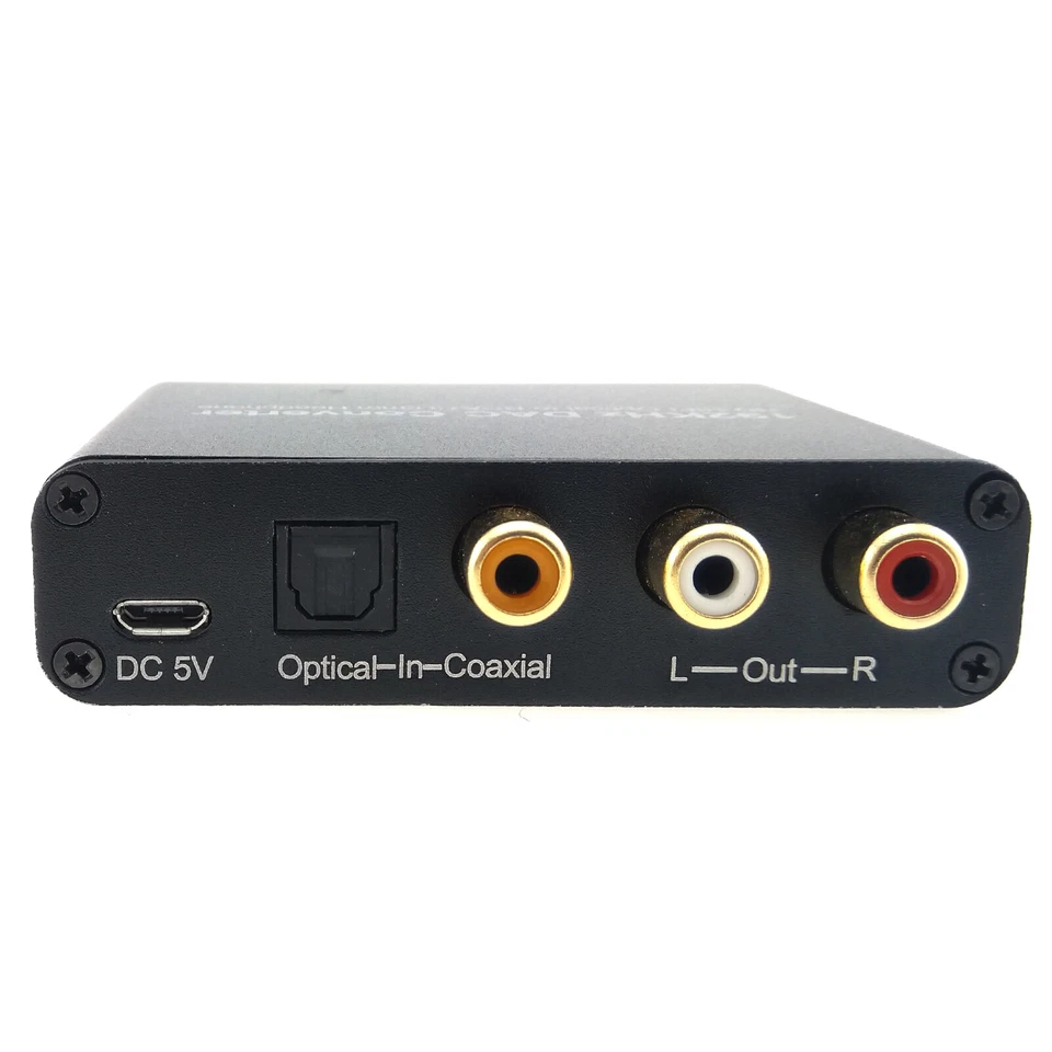 Toslink Coaxial Digital to Analog RCA 3.5mm Audio Converter Volume Controller - Image 2 of 4