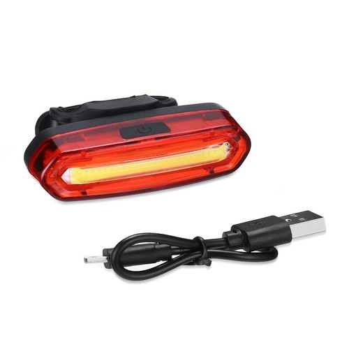 USB Rechargeable LED Bicycle Cycling Tail Light Bike Rear Warning Light 6 Modes - Picture 9 of 12
