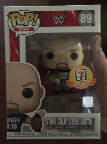 FUNKO POP WWE STONE COLD STEVE AUSTIN 3:16 SHIRT 2 BELTS 7-ELEVEN Exclusive.