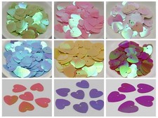 600 Color Flat Heart loose sequins Paillettes 16mm Top Hole sewing Wedding