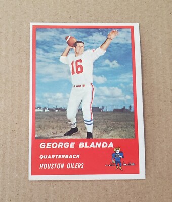 SHARP 1963 Fleer #36 George Blanda - Oakland Raiders Oilers !!