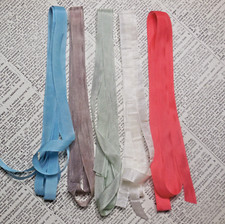 Vintage Seam Binding 10 Yd Bundle 5 Different Colors Sewing Trim Gift Wrap L5