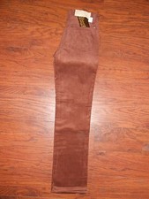 Girls 70s Vintage Wrangler Cord Corduroy Pants Jeans 14 Slim Red/Brown Straight