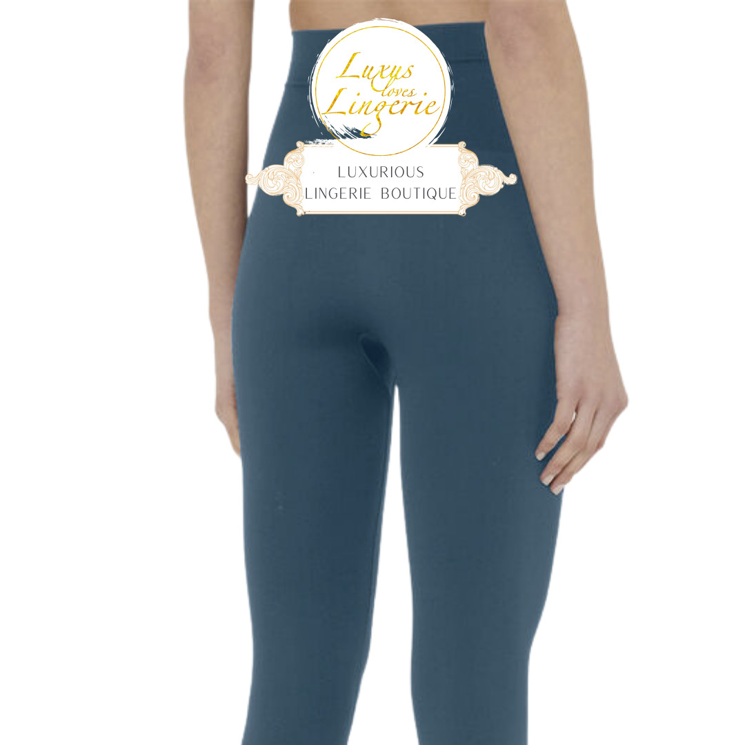 The Wonderful Leggings By Wolford XS Sodalite Blue Elastic Pants Sport Yoga