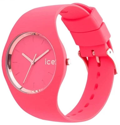 Ice-Watch ICE 015335 Glam Colour Raspberry Medium Damenuhr neu Silikon orange J3 - Bild 1 von 2