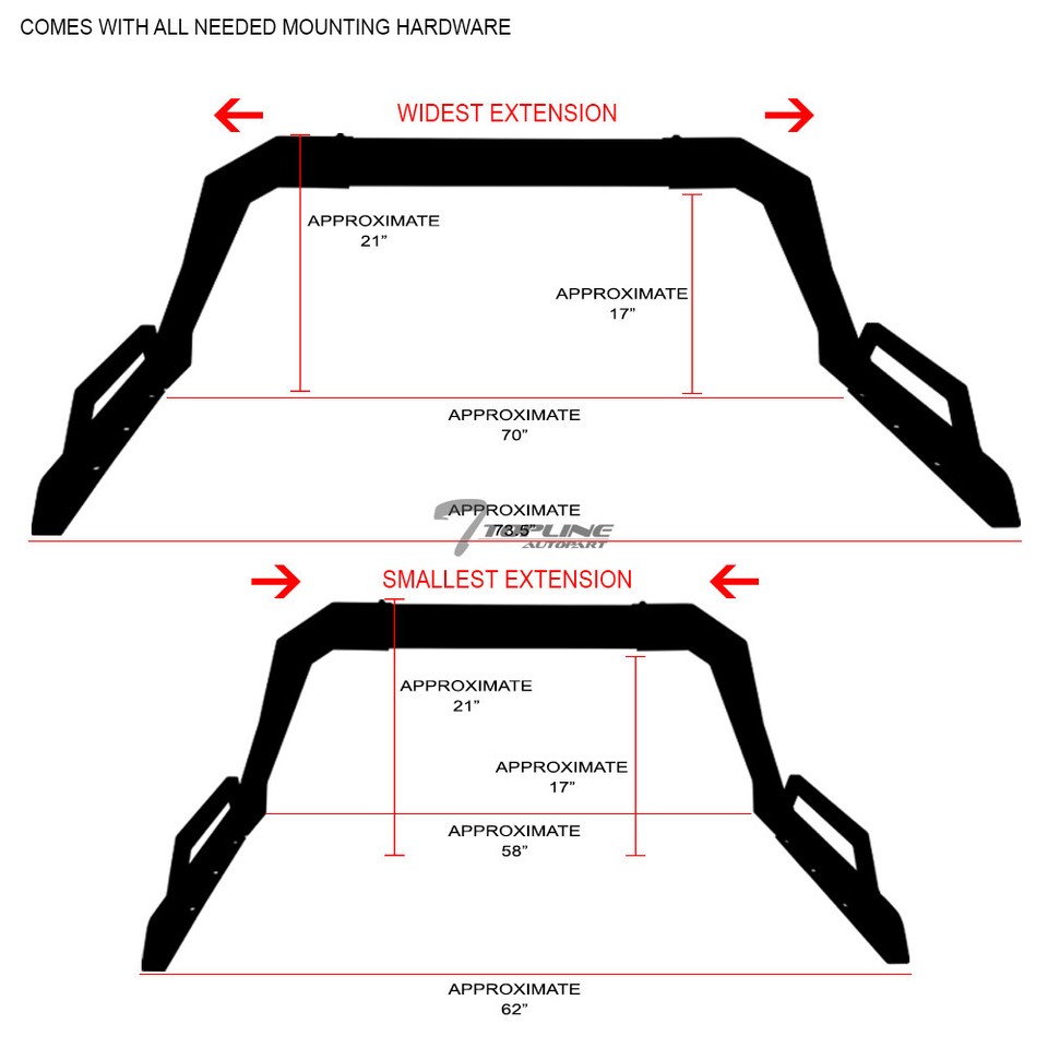 Stehlen Adjusable Steel Chase Rack LED Bar v2 For Silverado/Sierra ...