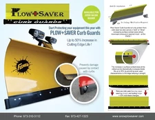 Snow Plow Curb Guards Set #106 Fits Fisher ExtremeV and XV2 & Western MVP Plus/3