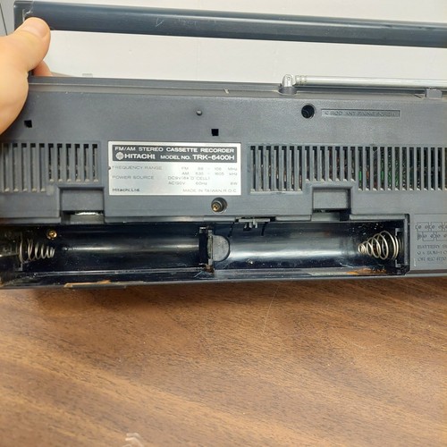 Vintage Hitachi TRK-6400H Boombox Cassette Tape Rare *READ* - Picture 11 of 12