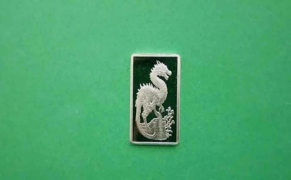 Silver Dragon Bar .999 Fine 2.5 Grams