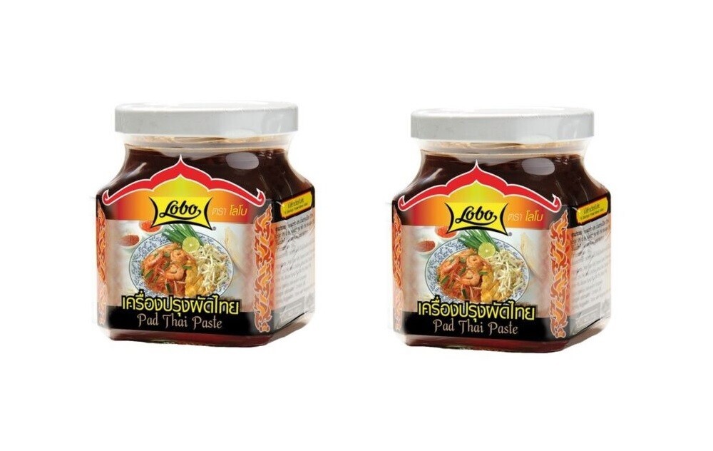 Pad Thai Paste im Glas Doppelpack: 2 x 280g für gebratene Nudeln Lobo Bratnudeln