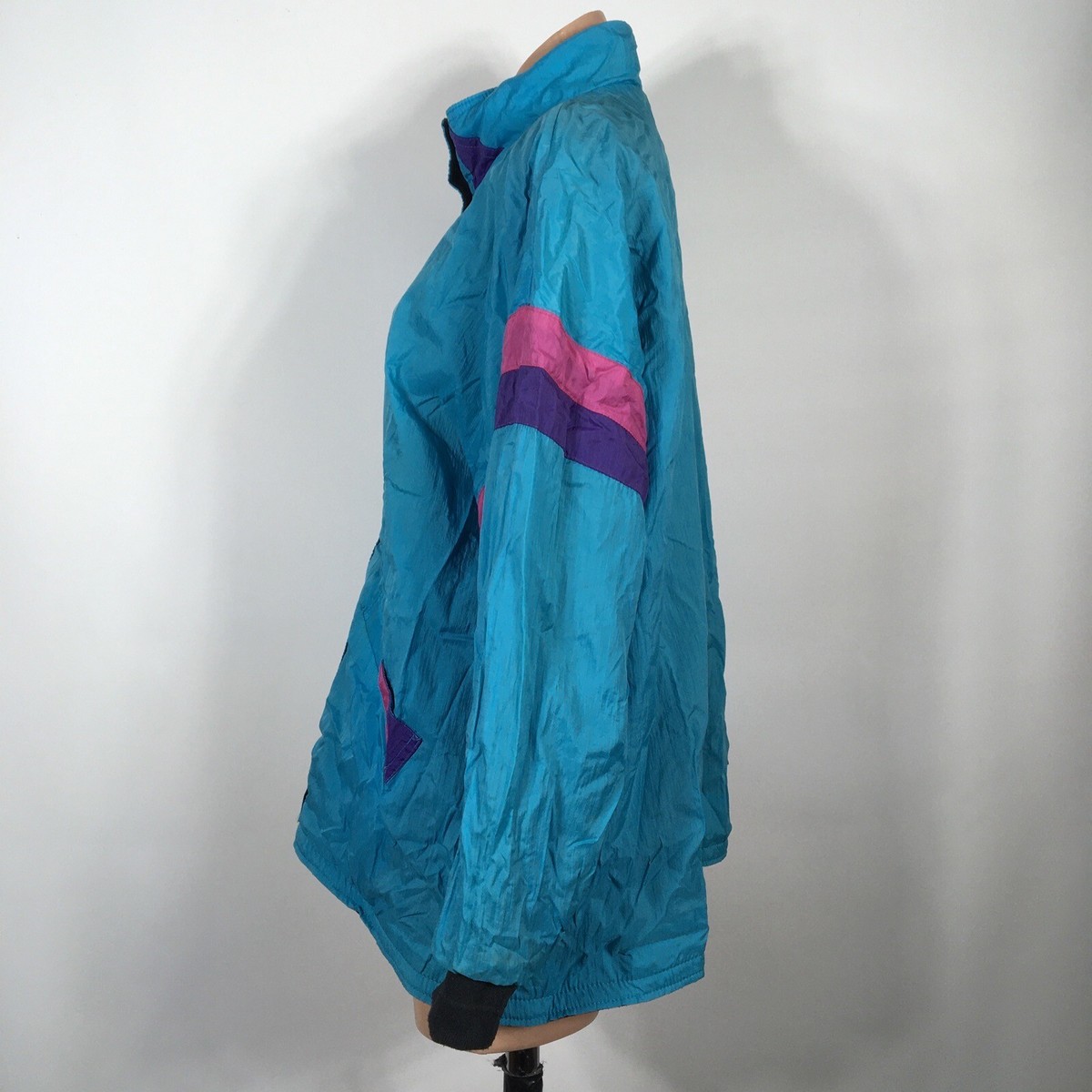 80s VINTAGE CURRENT SCENE REVERSIBLE JACKET COAT RETRO 90s