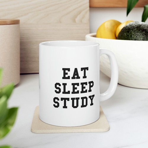 Taza de café Eat Sleep Study - Imagen 5 de 8