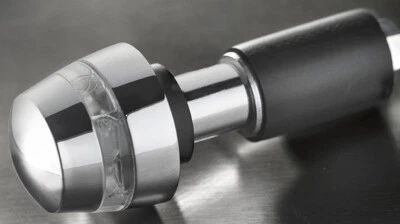 200-250 Kellermann Guidon Fin Clignotant Bl 2000 Sombre, Chrome, 1 Pièces - Photo 1/3
