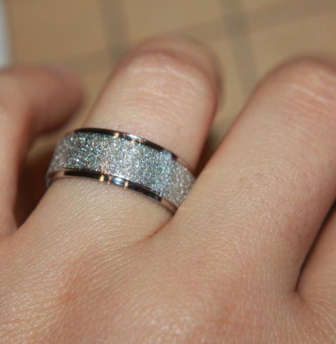 Edelstahl Herren Damen Ring Schmuck Modern Freizeit Hochzeit Verlobung Abend - Bild 13 von 23