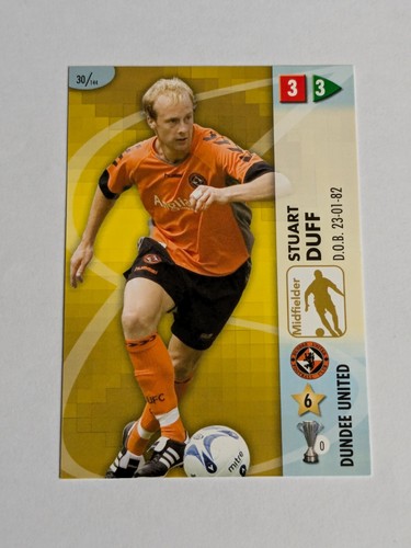 2007 Goaaal! Stuart Duff Dundee Utd Panini SPL Scottish Football Card #30 - Picture 2 of 5