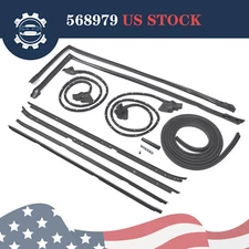 For 1981-88 Regal Cutlass RWD 2 Door Weatherstripping Seal Kit w/ Narrow Chrome