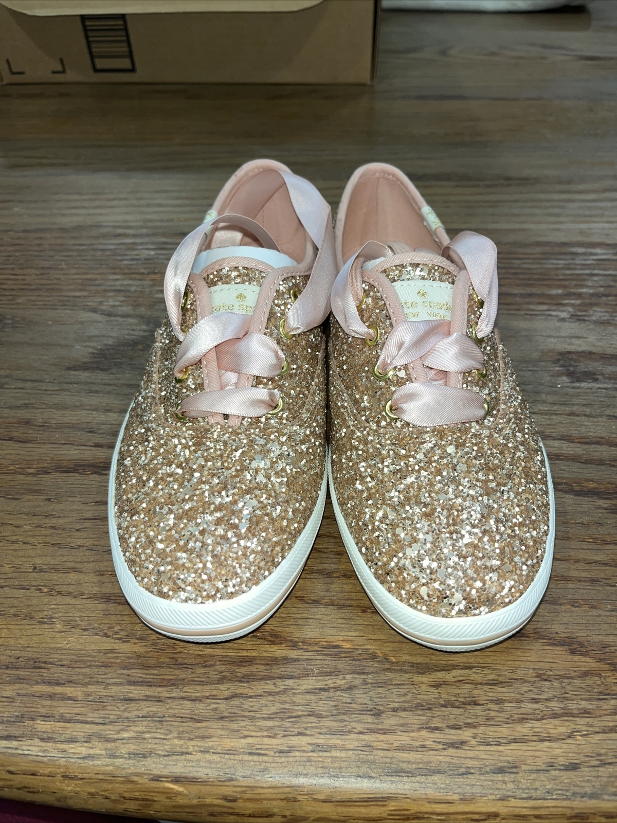 gold bling tennis shoes